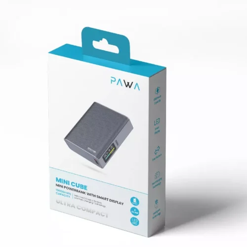 Mini Cube Mini Powerbank With Smart Display - Alezay Kuwait - Pawa Kuwait