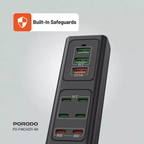 Porodo 85W Multi-Port USB Charging HUB - Alezay Kuwait - Porodo Kuwait