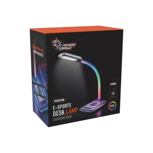 Porodo Gaming E-Sports Desk Lamp with Charging Base - Alezay Kuwait - Porodo Kuwait