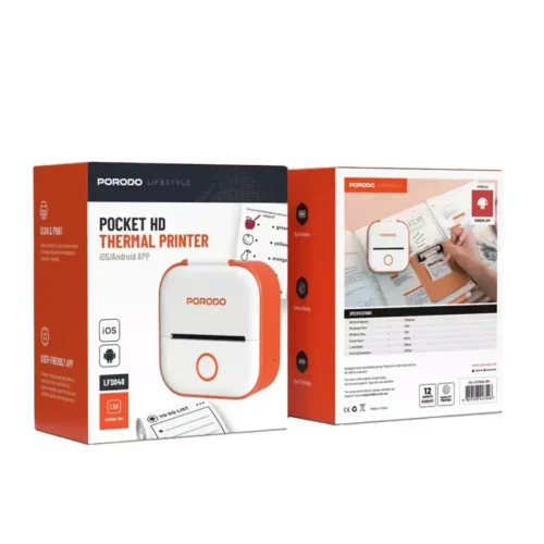 Porodo Lifestyle Pocket HD Thermal Printer - Alezay Kuwait - Porodo Kuwait