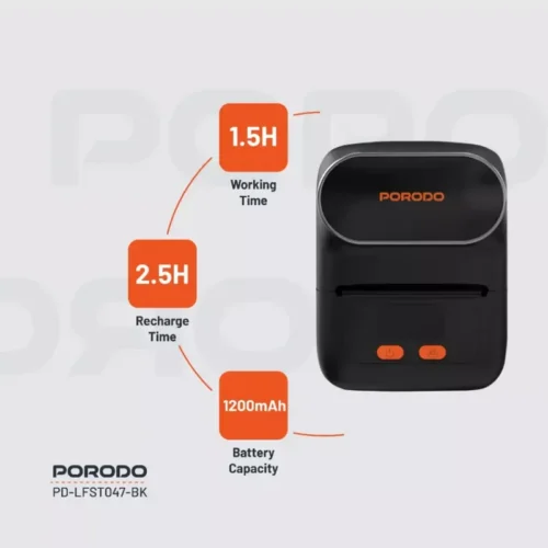 Porodo Lifestyle Super HD Thermal Printer - Alezay Kuwait - Porodo Kuwait
