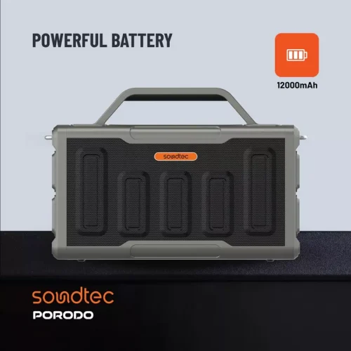 Porodo Soundtec Surge 2.2 Channel Party Speaker - Black - Alezay Kuwait - Porodo Kuwait