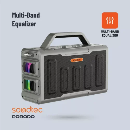 Porodo Soundtec Surge 2.2 Channel Party Speaker - Black - Alezay Kuwait - Porodo Kuwait