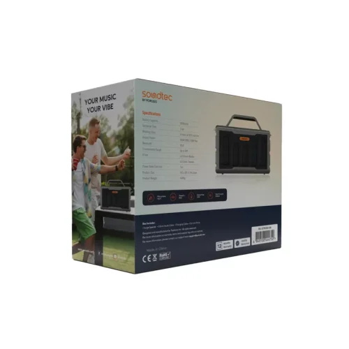 Porodo Soundtec Surge 2.2 Channel Party Speaker - Black - Alezay Kuwait - Porodo Kuwait