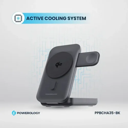 Powerology 10000mAh Qi2 15W iPh15 MagSafe PowerBank - Powerology Kuwait - Alezay Kuwait