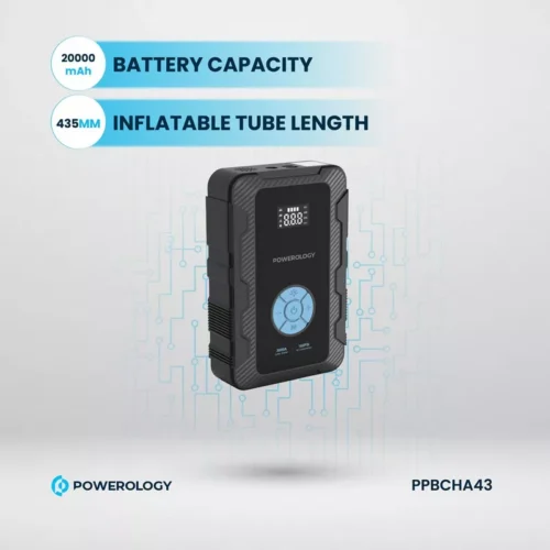Powerology 20000mAh Power Bank Jump Start Air Compressor - Alezay Kuwait - Powerology Kuwait