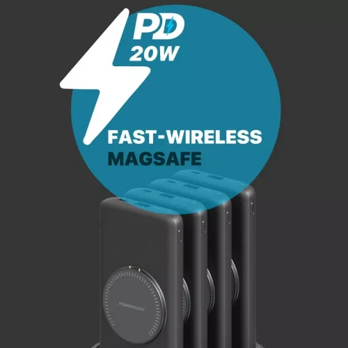 Powerology 4 in 1 Station 10000mAh PD 100W QC Wireless Powerbank (PPBCHA2641) - Alezay Kuwait - Powerology Kuwait