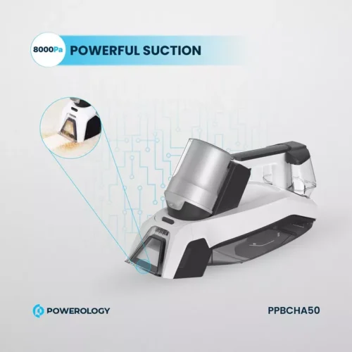 Powerology Cordless Spot Cleaner - White - Alezay Kuwait - Powerology Kuwait