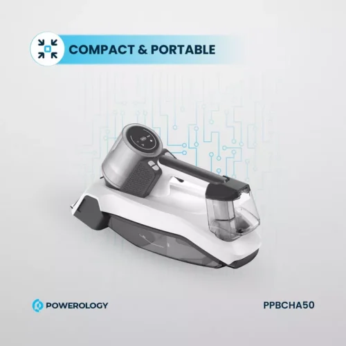 Powerology Cordless Spot Cleaner - White - Alezay Kuwait - Powerology Kuwait
