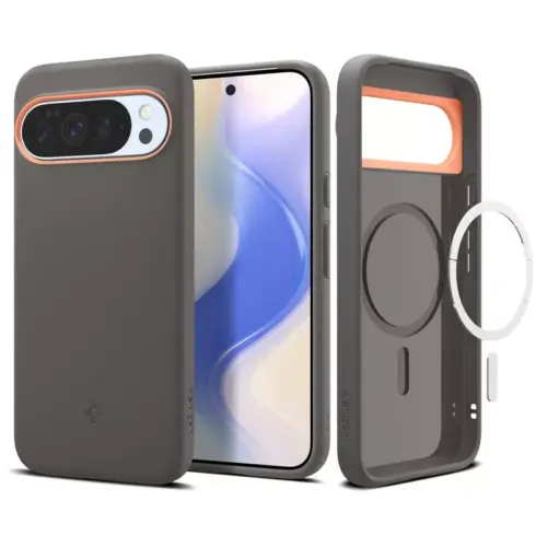 Google Pixel 10 Pro Case Nano Pop Magfit Spigen - Papaya Gray - Alezay Kuwait - Spigen Kuwait