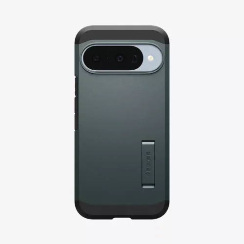 Google Pixel 10 Pro Case Tough Armor Magfit Spigen - Abyss Green - Alezay Kuwait - Spigen Kuwait