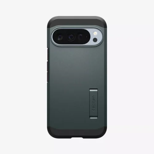 Google Pixel 10 Pro XL Case Tough Armor Magfit Spigen - Abyss Green - Alezay Kuwait - Spigen Kuwait