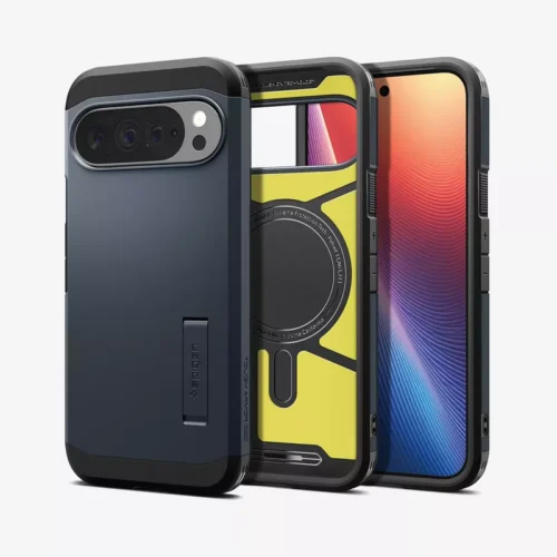 Google Pixel 10 Pro XL Case Tough Armor Magfit Spigen - Metal Slate - Alezay Kuwait - Spigen Kuwait