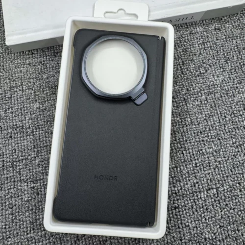 Honor Magic V5 Leather Protective Case (Official) - Black - Alezay Kuwait - Honor Kuwait