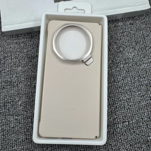 Honor Magic V5 Leather Protective Case (Official) - White - Alezay Kuwait - Honor Kuwait