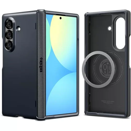 Samsung Galaxy Z Fold 7 Case Slim Armor Pro Magfit Spigen - Metal Slate - Alezay Kuwait - Spigen Kuwait