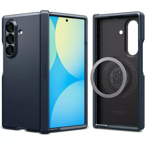 Samsung Galaxy Z Fold 7 Case Tough Armor Pro Magfit Spigen - Metal Slate - Alezay Kuwait - Spigen Kuwait