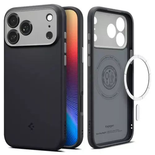 Apple iPhone 17 Pro Max Case Nano Pop Magfit Spigen - Apple iPhone 17 Pro Case Nano Pop Magfit Spigen - Black Sesame - Alezay Kuwait - Spigen Kuwait