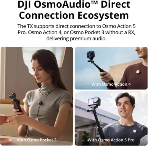 DJI Mic Mini (1 TX + 1 RX) - Wireless Microphone - Alezay Kuwait - DJI Kuwait