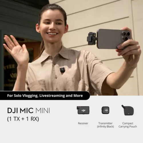 DJI Mic Mini (1 TX + 1 RX) - Wireless Microphone - Alezay Kuwait - DJI Kuwait