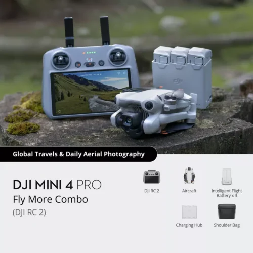 DJI Mini 4 Pro Fly More Combo (DJI RC 2) - Alezay Kuwait - DJI Kuwait