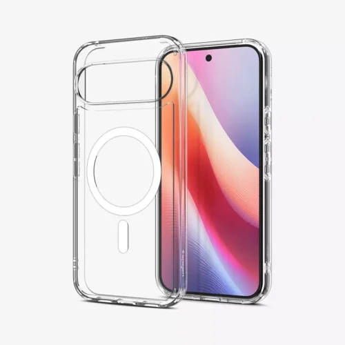 Google Pixel 10 Pro XL Case Ultra Hybrid Magfit Spigen - Clear White - Alezay Kuwait - Spigen Kuwait