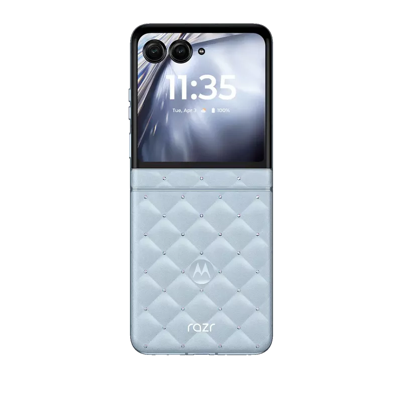Motorola Razr 60 Swarovski Edition 256GB, 8GB RAM Phone (Global Version) + Moto Buds Loop 3 Motorola Razr 60 Swarovski Edition - Motorola Kuwait - Alezay Kuwait