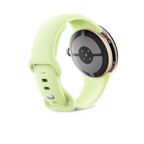 Google Pixel Watch 4 (41mm) - Champagne Gold Case with Lemongrass Active Band - Alezay Kuwait - Google Store Kuwait