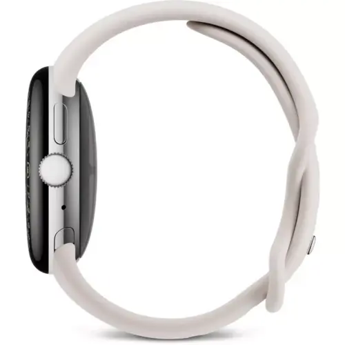 Google Pixel aWatch 4 (41mm) - Polished Silver Case with Porcelain Active Band - Alezay Kuwait - Google Store Kuwait