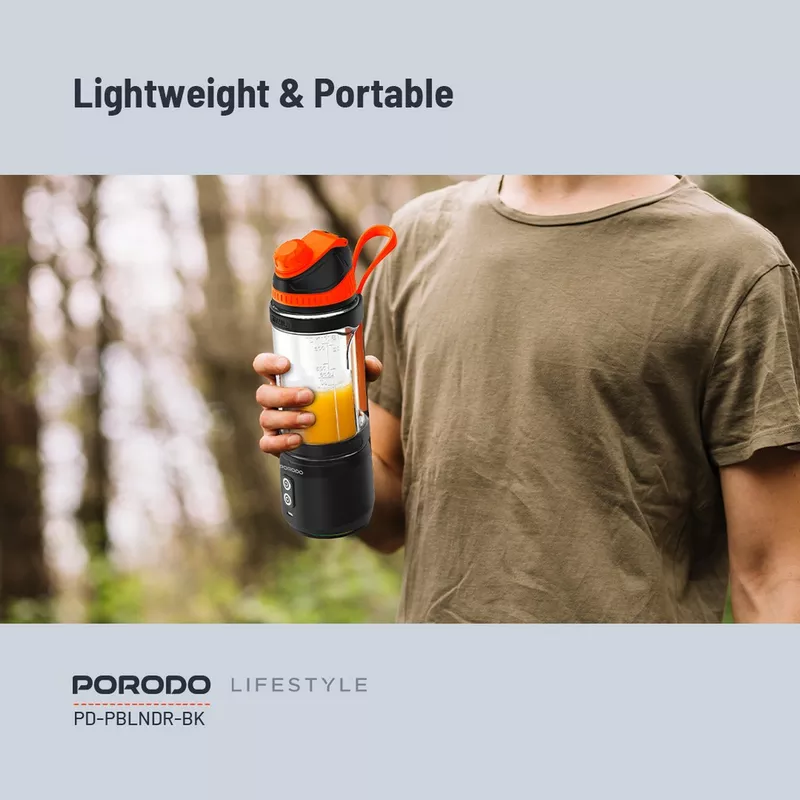 Porodo Lifestyle Dual Spin Clockwise and Reverse Portable Blender 18 Porodo Lifestyle Dual Spin Clockwise and Reverse Portable Blender - Porodo Kuwait - Alezay Kuwait
