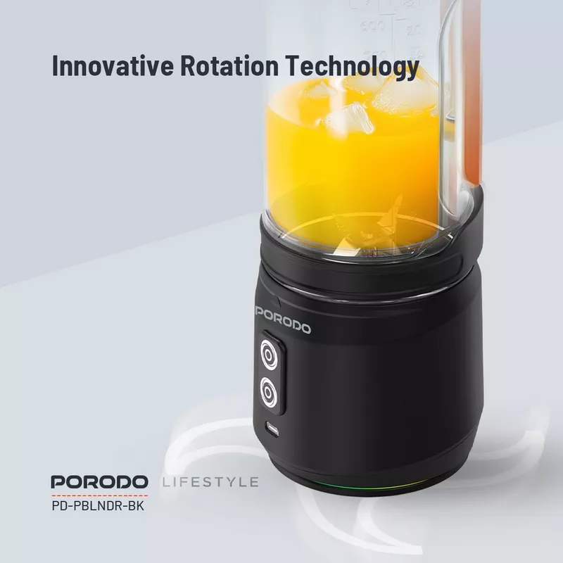 Porodo Lifestyle Dual Spin Clockwise and Reverse Portable Blender 19 Porodo Lifestyle Dual Spin Clockwise and Reverse Portable Blender - Porodo Kuwait - Alezay Kuwait