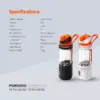 Porodo Lifestyle Dual Spin Clockwise and Reverse Portable Blender - Porodo Kuwait - Alezay Kuwait