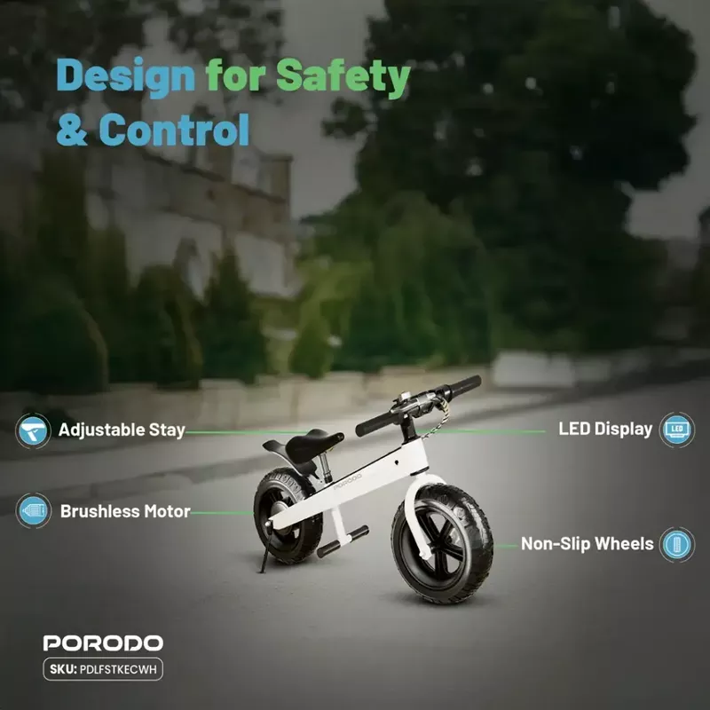 Porodo Lifestyle JoyCruiser Kids Electric Bike 17 Porodo Lifestyle JoyCruiser Kids Electric Bike - Porodo Kuwait - Alezay Kuwait