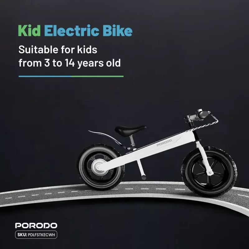 Porodo Lifestyle JoyCruiser Kids Electric Bike 21 Porodo Lifestyle JoyCruiser Kids Electric Bike - Porodo Kuwait - Alezay Kuwait