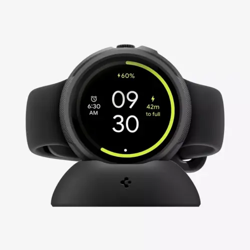 Spigen Liquid Air Case for Google Pixel Watch 4 with Charger Stand Protective TPU Cover - Alezay Kuwait - Spigen Kuwait
