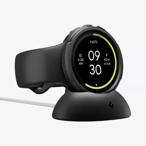 Spigen Liquid Air Case for Google Pixel Watch 4 with Charger Stand Protective TPU Cover - Alezay Kuwait - Spigen Kuwait
