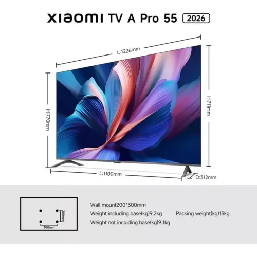 Xiaomi TV A Pro 55 2026 - Google TV - Alezay Kuwait - Xiaomi Kuwait