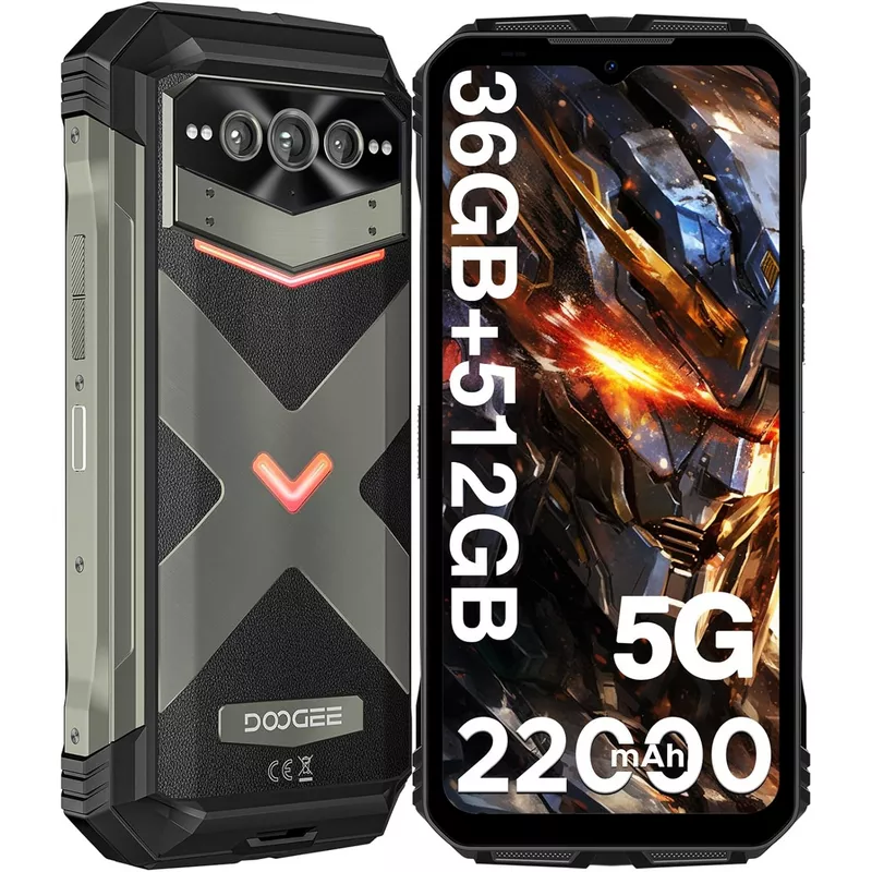 DOOGEE V Max Plus 512GB Memory, 36GB RAM (16GB+Up to 20GB Extended RAM), 22000mAh Large Battery 5G Rugged Smartphone (Global Version) 15 DOOGEE V Max Plus - Gray - 22000mAh Large Battery 5G Rugged Smartphone - DOOGEE Kuwait - Alezay Kuwait