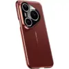 Huawei Pura 80 Ultra Ultimate Design Vegan Leather Case with Full Lens Shield Protection - Red - Alezay Kuwait