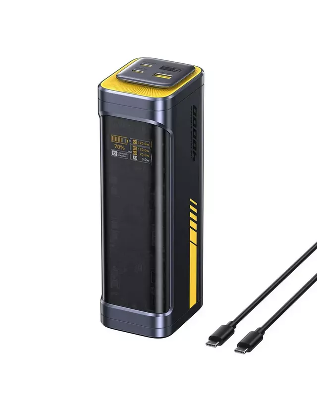 AOHI Starship 40000mAh Power Bank 140W Charger with USB-C to USB-C Cable, 2-in-1 Charging Station + Power Bank 1 AOHI Starship 40000mAh Power Bank 140W Charger - AOHI Kuwait - Alezay Kuwait