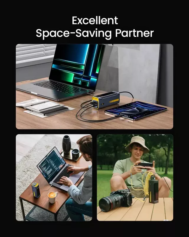 AOHI Starship 40000mAh Power Bank 140W Charger with USB-C to USB-C Cable, 2-in-1 Charging Station + Power Bank 15 AOHI Starship 40000mAh Power Bank 140W Charger - AOHI Kuwait - Alezay Kuwait