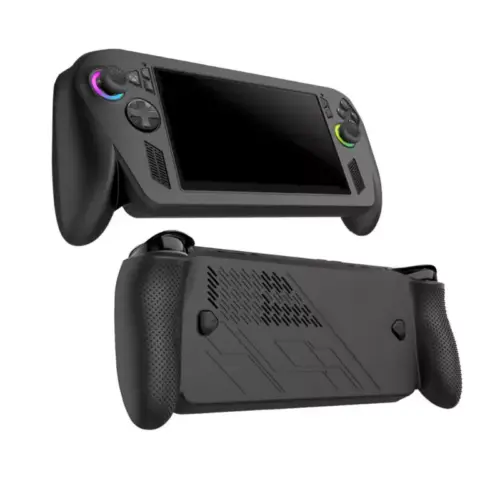 ASUS ROG Xbox Ally X Silicone Case, Shockproof Scratch-Resistant Soft Shell Protective Cover - Black - Alezay Kuwait