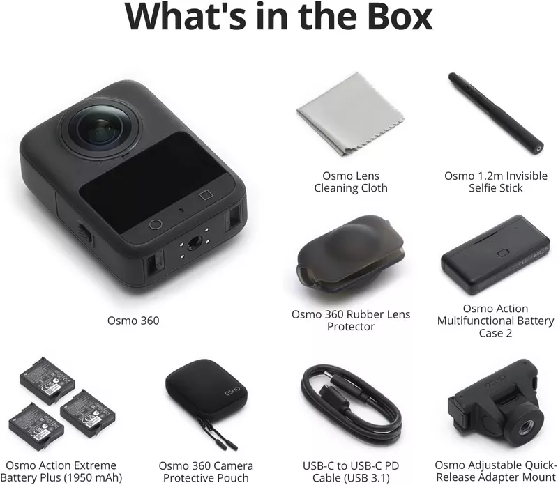 DJI Osmo 360 Adventure Combo 15 DJI Osmo 360 Adventure Combo - Features - DJI Kuwait Store - Alezay Kuwait
