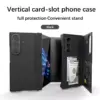 Samsung Galaxy Z TriFold Folding Stand Case with Card Holder Slot - Samsung Kuwait - Alezay Kuwait