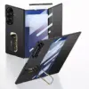 Samsung Galaxy Z TriFold Protective Case with Phone Holder and Screen Protection Frame - Black - Alezay Kuwait