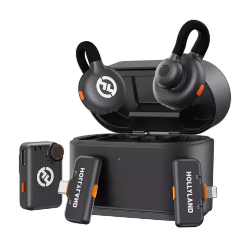 HOLLYLAND LARK M2S Ultimate Combo (3RX) - Wireless Microphone - Hollyland Kuwait - Alezay Kuwait