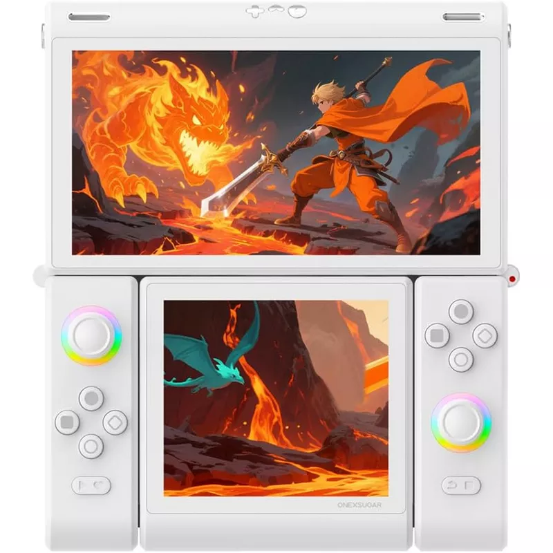 ONE XPLAYER ONEXSUGAR Sugar 1, 16GB RAM, 512GB Storage, World's First Transformable Dual-Screen Handheld Gaming Console 20 ONE XPLAYER ONEXSUGAR Sugar1 - White - ONE XPLAYER Kuwait - Alezay Kuwait