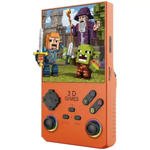 Porodo Gaming Retro Handheld Game Console - Orange - Porodo Kuwait Store - Alezay Kuwait