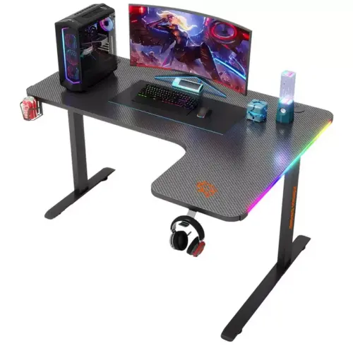 Porodo Gaming Xcommand Carbon Fiber Gaming Table - Porodo Kuwait Store - Alezay Kuwait