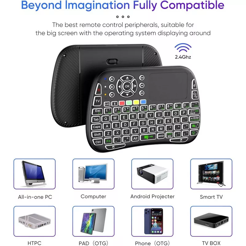 Porodo Universal Keyboard Remote and Mouse 17 Porodo Universal Keyboard Remote and Mouse - Porodo Kuwait Store - Alezay Kuwait